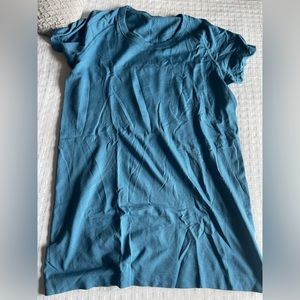 lululemon swiftly short sleeve sz 10 blue